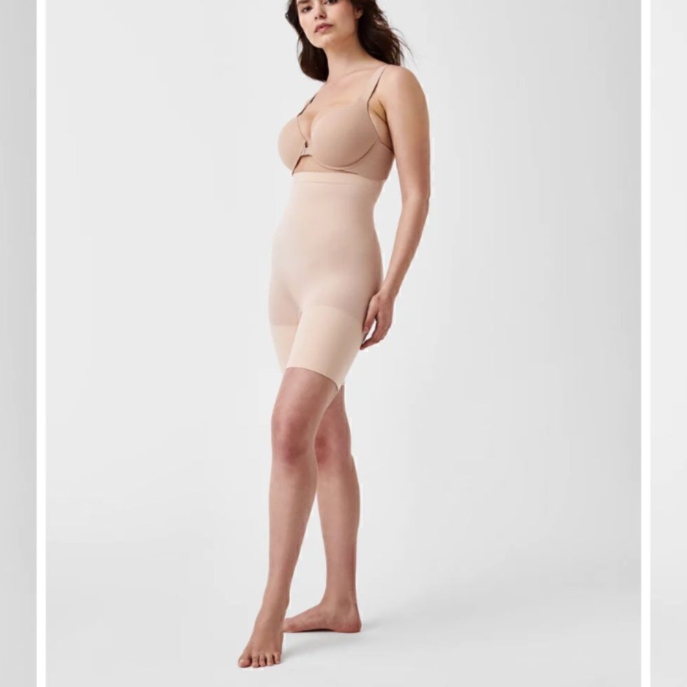 Spanx higher power short in soft nude